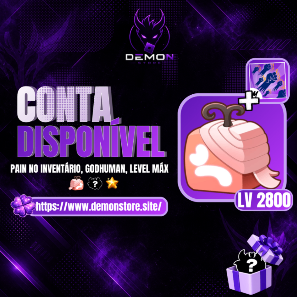『 🐾 』 PAIN NO INVENTÁRIO + GODHUMAN + LEVEL MÁXIMO