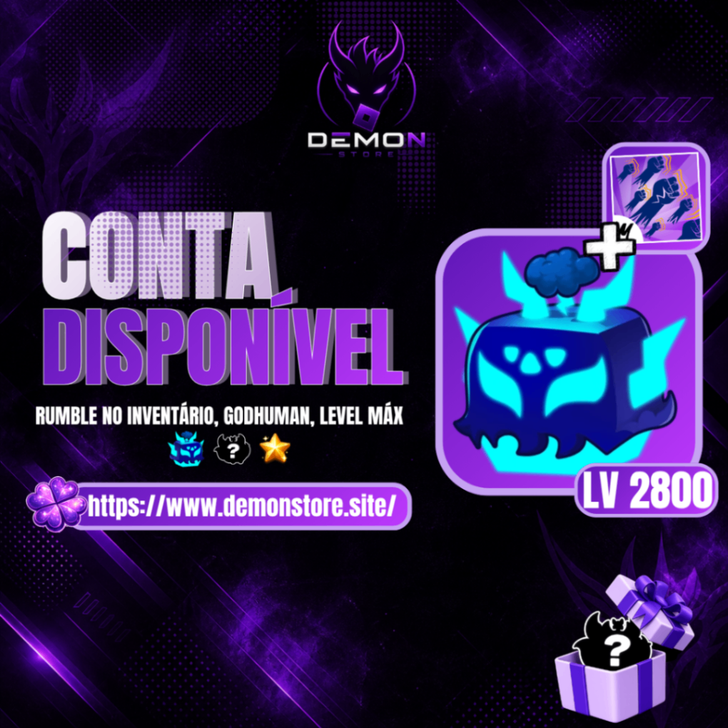 『🌩』 RUMBLE NO INVENTÁRIO + GODHUMAN + LEVEL MAΧΙΜΟ