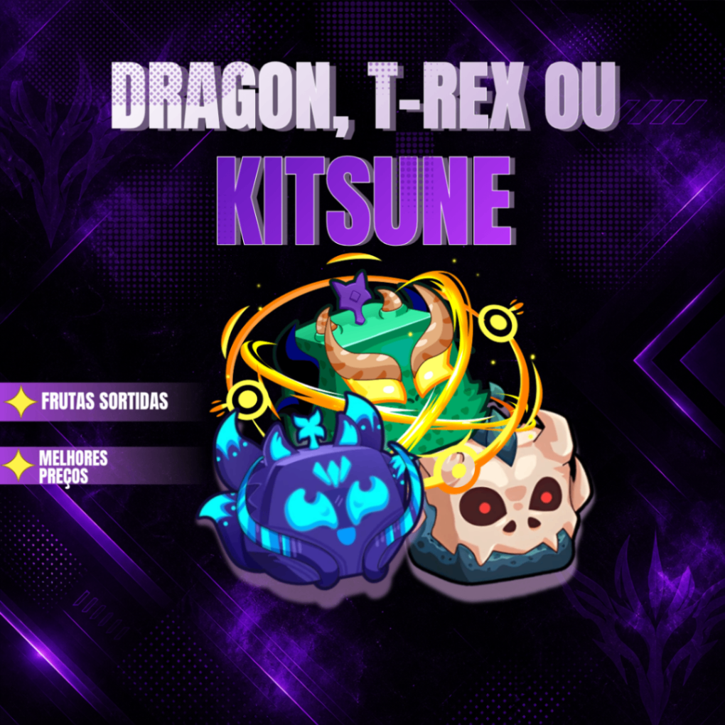🦊🦖🐲 DRAGON, T-REX OU KITSUNE NO INVENTÁRIO [🔥 Popular 🔥]