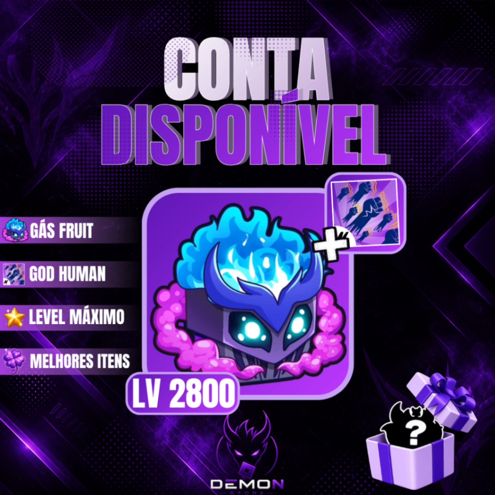 『💨』GAS NO INVENTÁRIO + GODHUMAN + LEVEL MÁXIMO