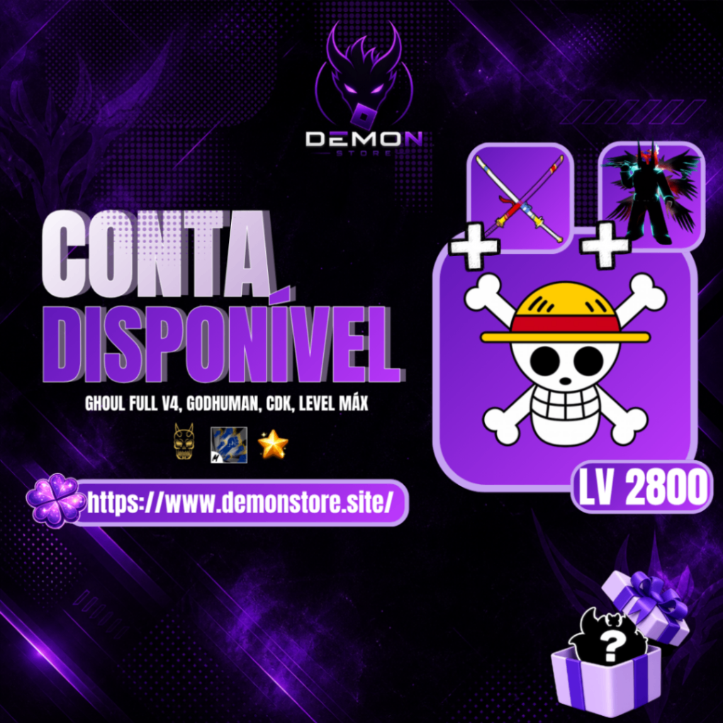 『🩸』 GHOUL FULL V4 + 30 MILHÕES DE BOUNTY + CDK + 💪 GODHUMAN + LEVEL MÁXIMO