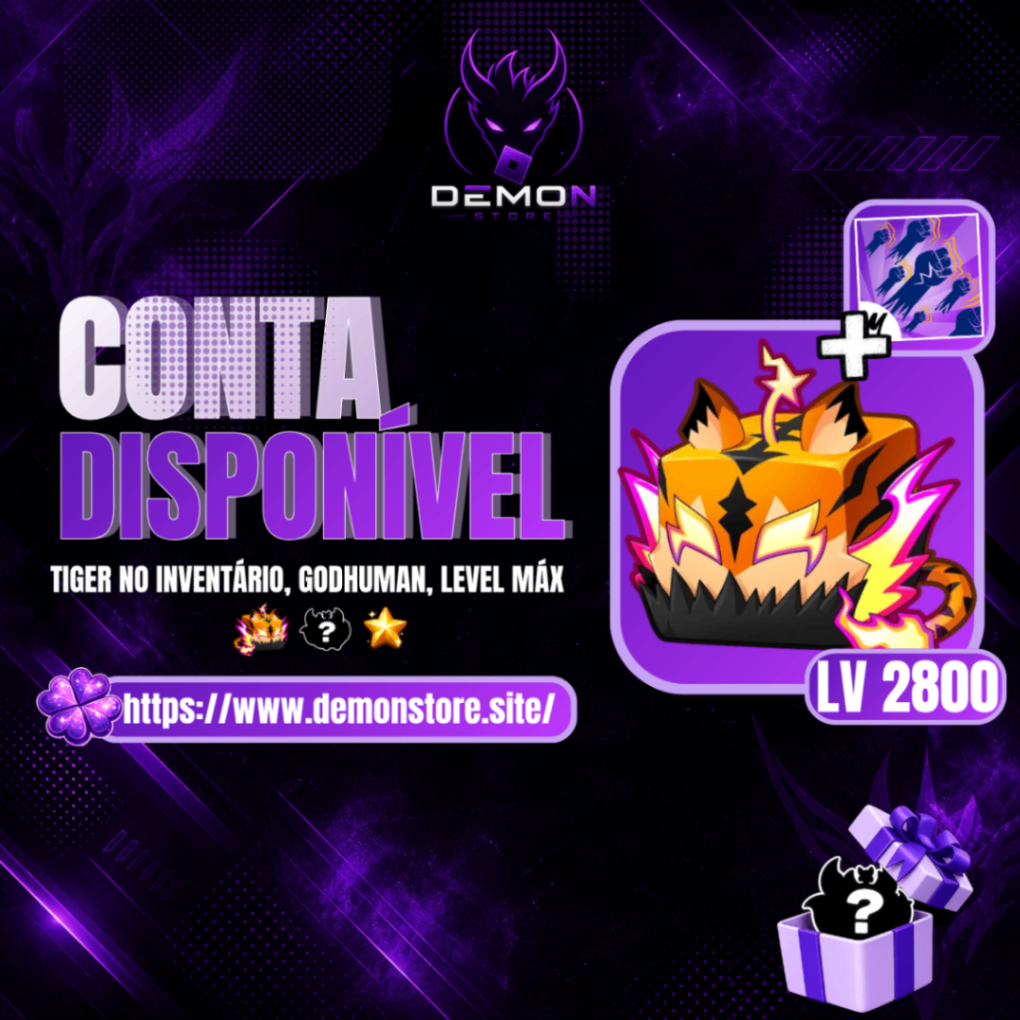 『🐯』TIGER NO INVENTÁRIO + GODHUMAN + LEVEL MAΧΙΜΟ