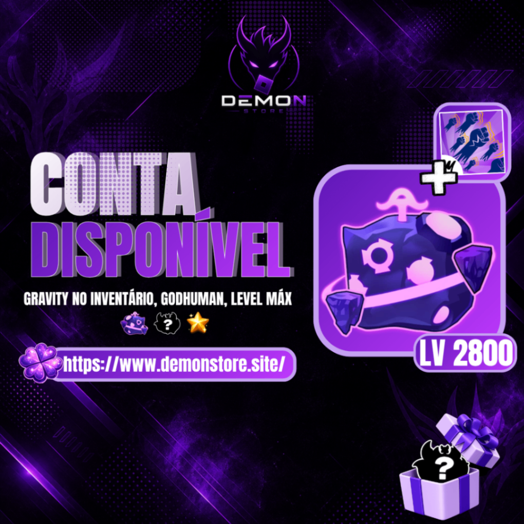 『☄️』GRAVITY NO INVENTÁRIO + LEVEL MÁXIMO