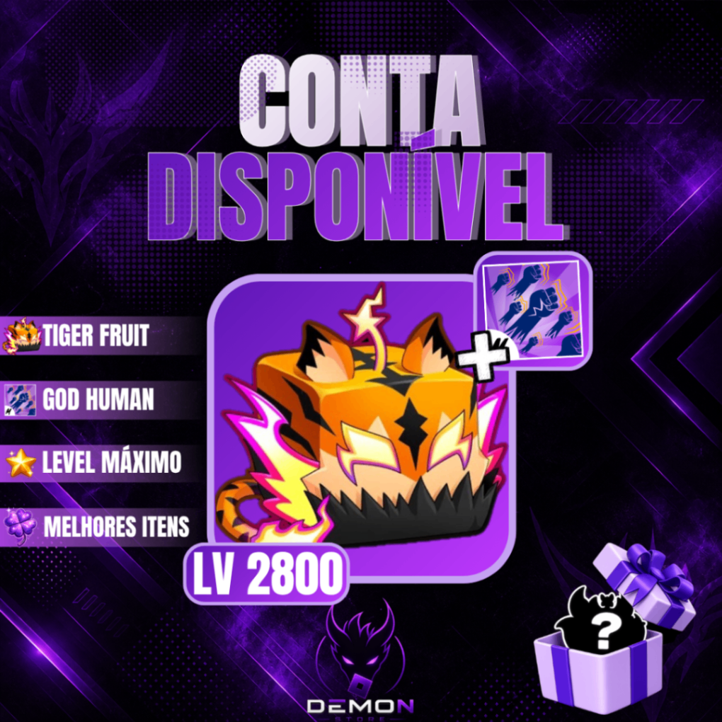 『🐯』TIGER NO INVENTÁRIO + GODHUMAN + LEVEL MAΧΙΜΟ